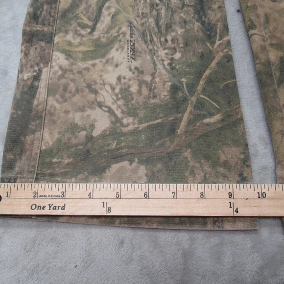 Cabelas Camo Pants Womens 6 Belted Cargo Duck Hunting Woodland Bootcut 32x30 - Picture 13 of 15